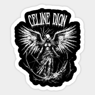 Celine Dion metal Sticker
